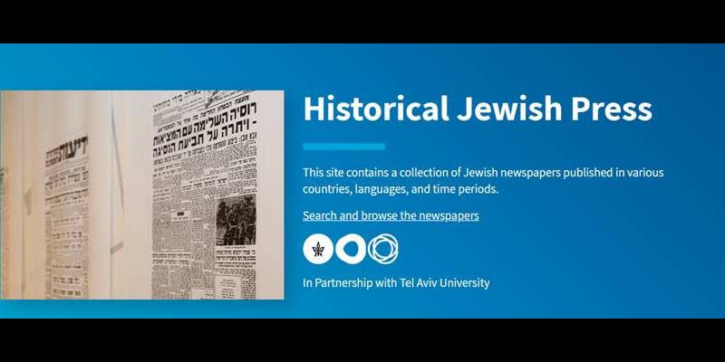 Homepage of the Historical Jewish Press Project