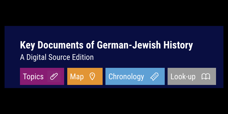 Key Documents of German-Jewish History
