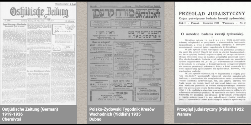 Interwar Jewish press of Galicia, Volhynia and Bukovina 
