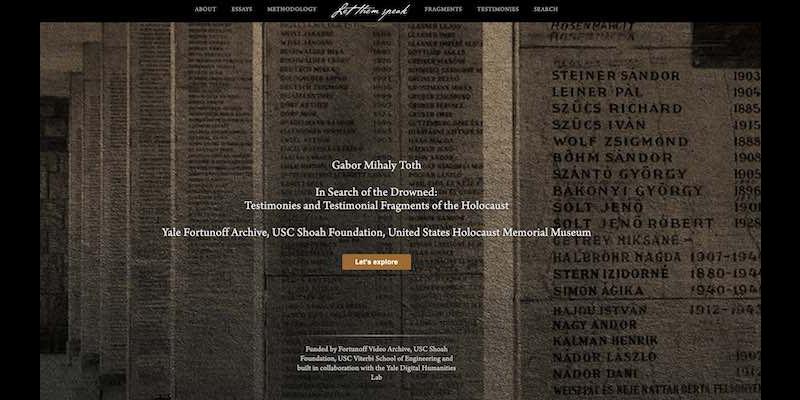 In Search of the Drowned: Testimonies and Testimonial Fragments of the Holocaust
