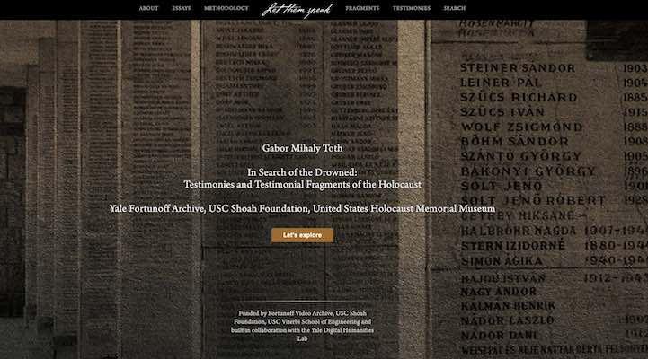In Search of the Drowned: Testimonies and Testimonial Fragments of the Holocaust